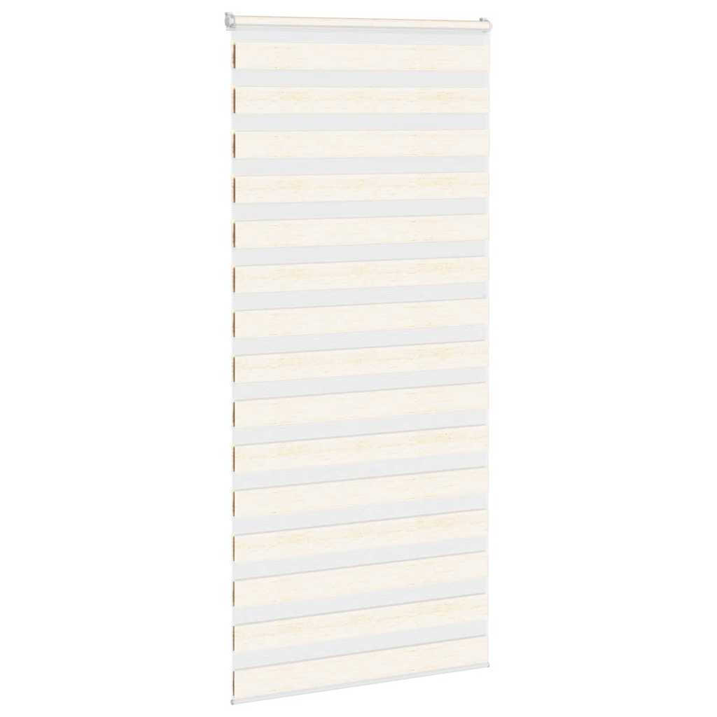 Vidaxl Zebra Roller Blind 115x200 cm Szerokość pyłu 110,9 cm marmerbeige