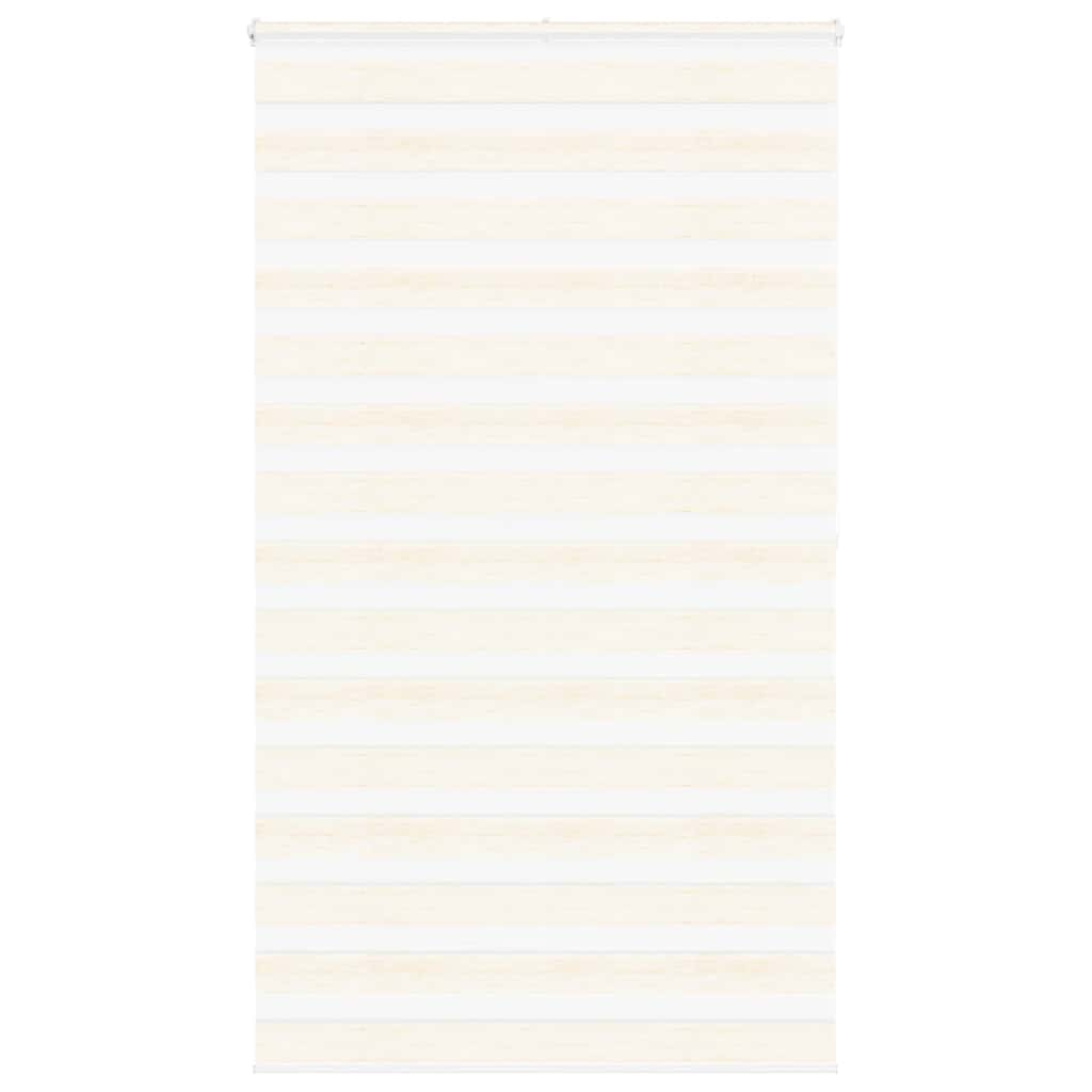 Vidaxl Zebra Roller Blind 120x200 cm Støvbredde 115,9 cm Marmerbeige