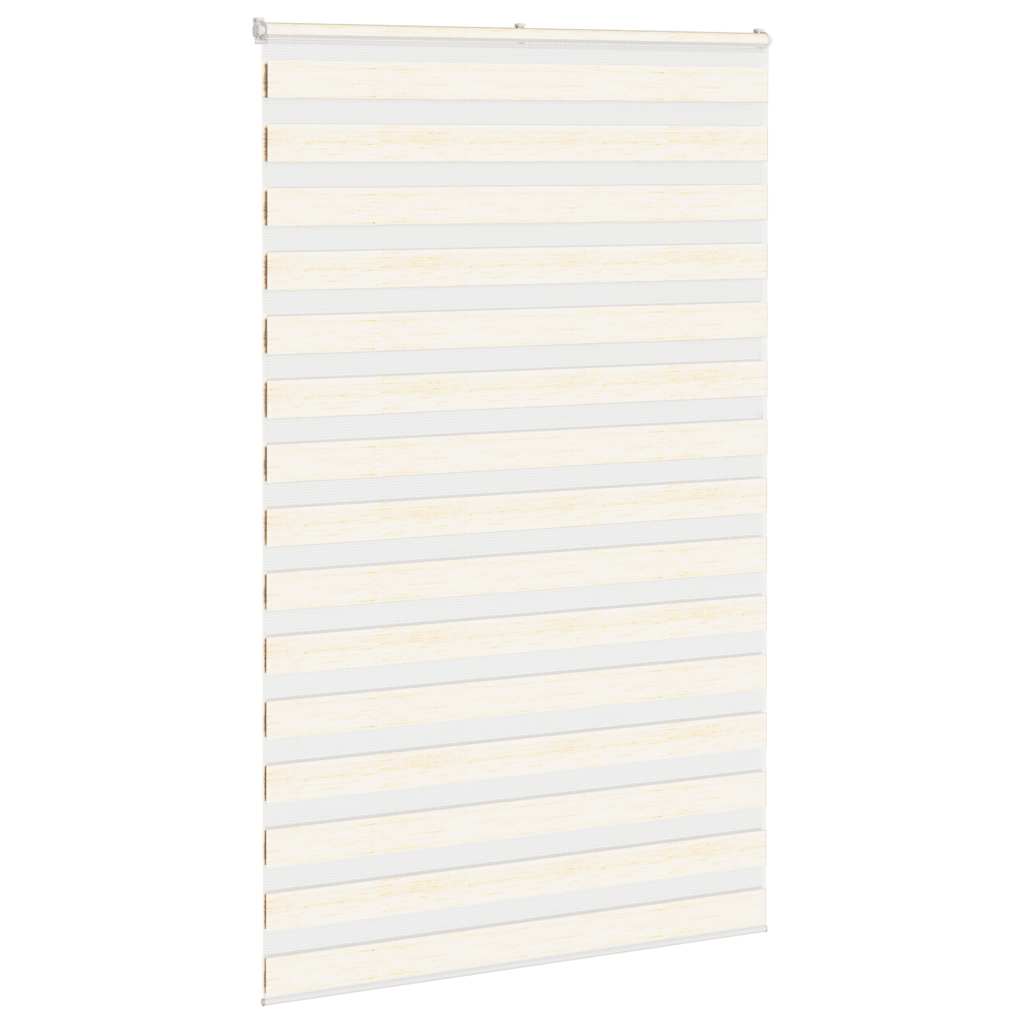 Vidaxl Zebra Roller Blind 145x200 cm Staubbreite 140,9 cm Marmerbeige