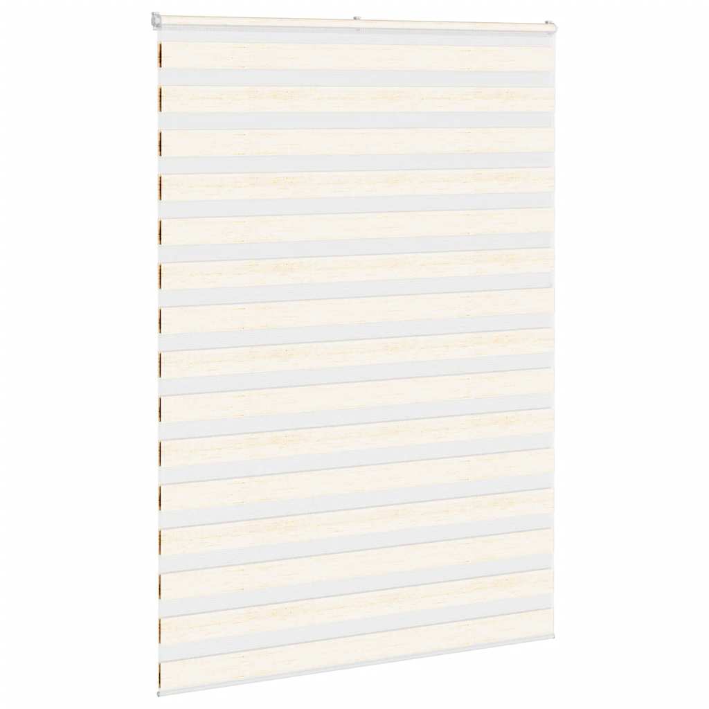 Vidaxl Zebra Roller Blind 155x200 cm Larghezza tessuto 150,9 cm Marmerbeige