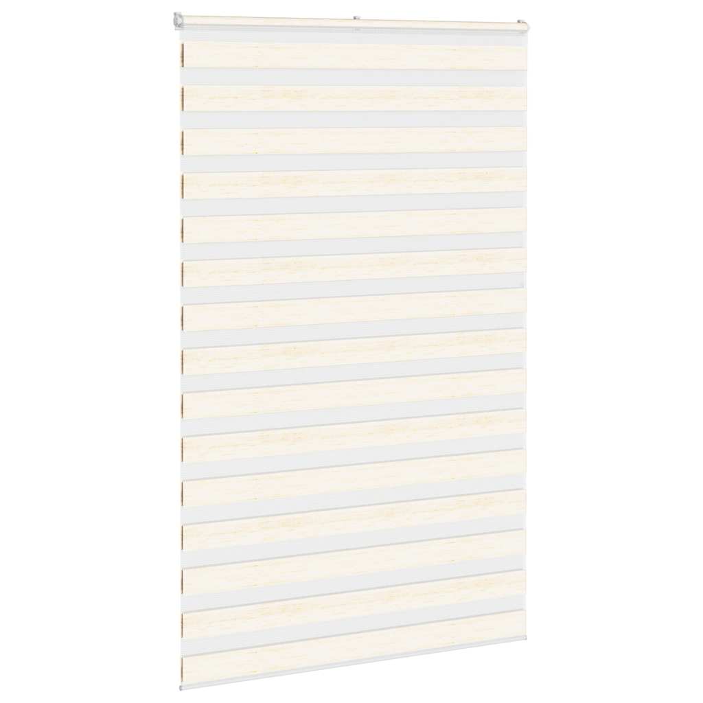 Vidaxl Zebra roller blind 140x230 cm Fabric width 135.9 cm Marmerbeige