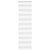 Vidaxl Zebra Roller Blind 45x150 cm Ancho de polvo de 40,9 cm de poliéster blanco