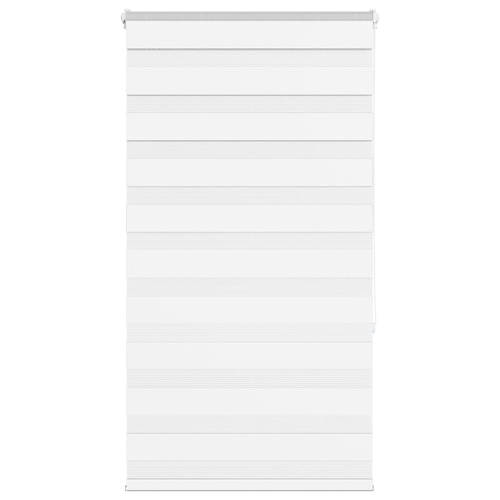 Vidaxl Zebra Roller Blind 75x150 cm Šířka prachu 70,9 cm polyester bílá