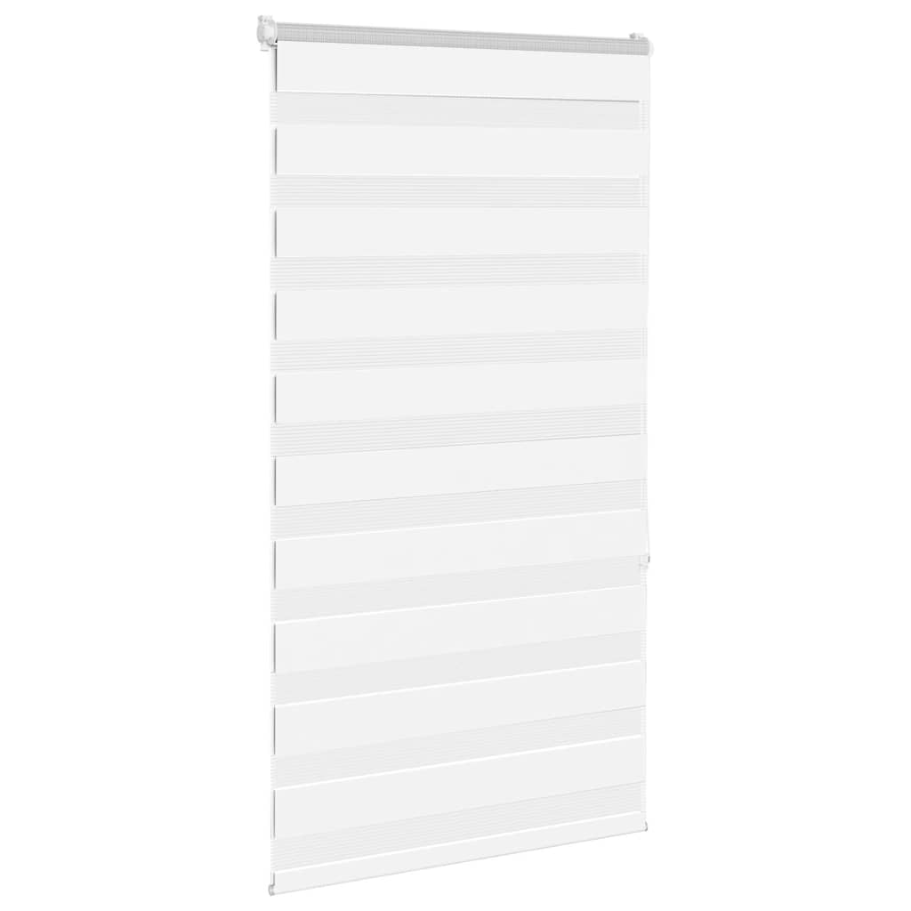 Vidaxl Zebra Roller Blind 75x150 cm Anipo de polvo 70.9 cm Poliéster blanco