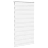 Vidaxl Zebra Roller Blind 75x150 cm Širina prahu 70,9 cm poliestrska bela