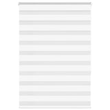 Vidaxl Zebra Roller Blind 105x150 cm Staubbreite 100,9 cm Polyester weiß