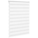 Vidaxl Zebra Roller Blind 105x150 cm Staubbreite 100,9 cm Polyester weiß