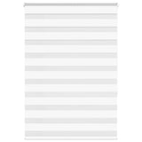 Vidaxl Zebra roller blind 110x150 cm dust width 105.9 cm polyester white