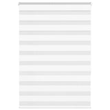 Vidaxl Zebra Roller Blind 115x150 cm Larghezza polvere 110,9 cm Polyester White