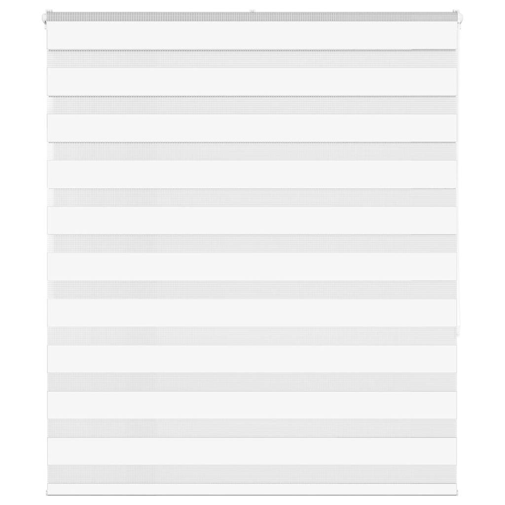 Vidaxl Zebra Roller Blind 120x150 cm ancho de polvo 115.9 cm de poliéster blanco