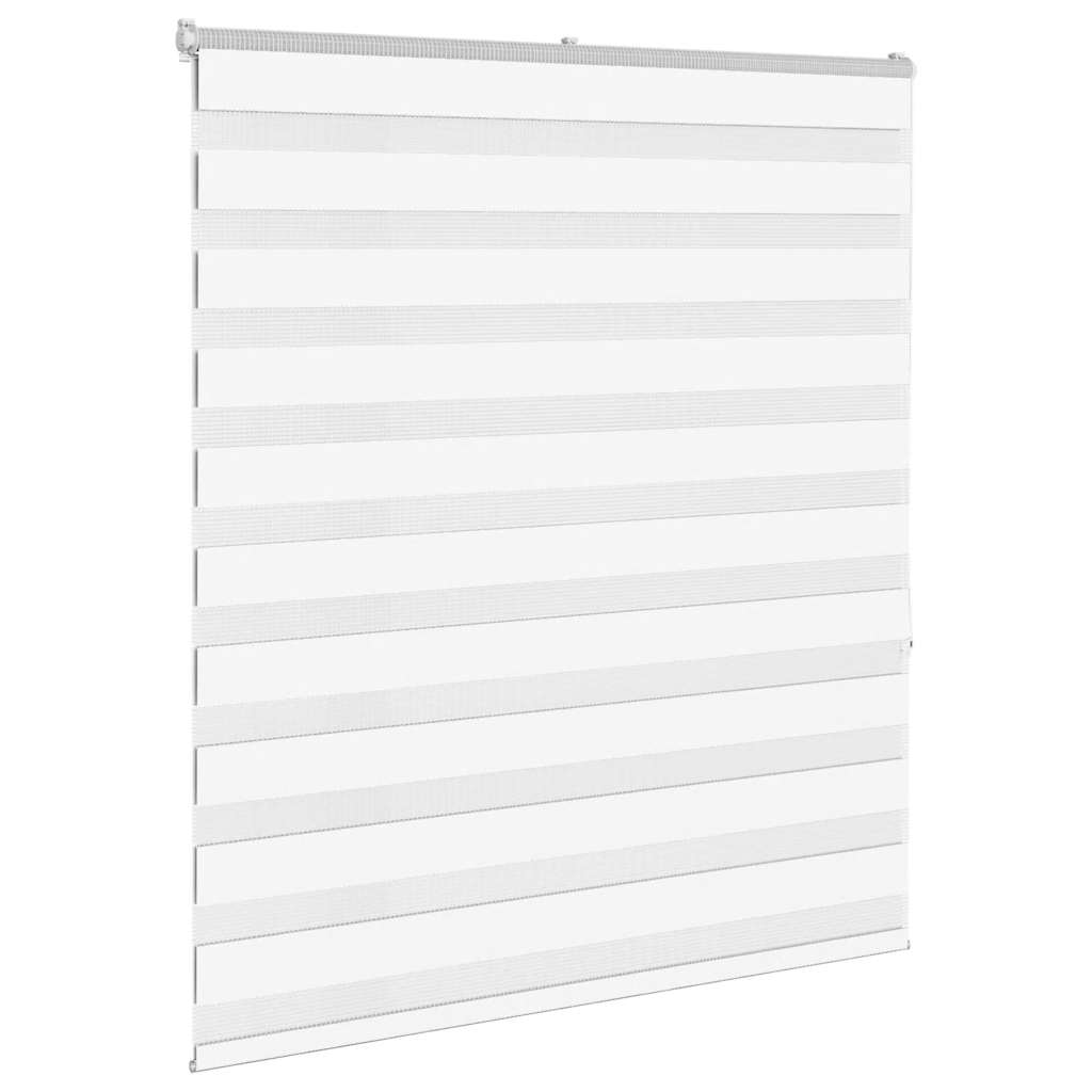 Vidaxl Zebra Roller Blind 120x150 cm støvbredde 115,9 cm polyester hvid