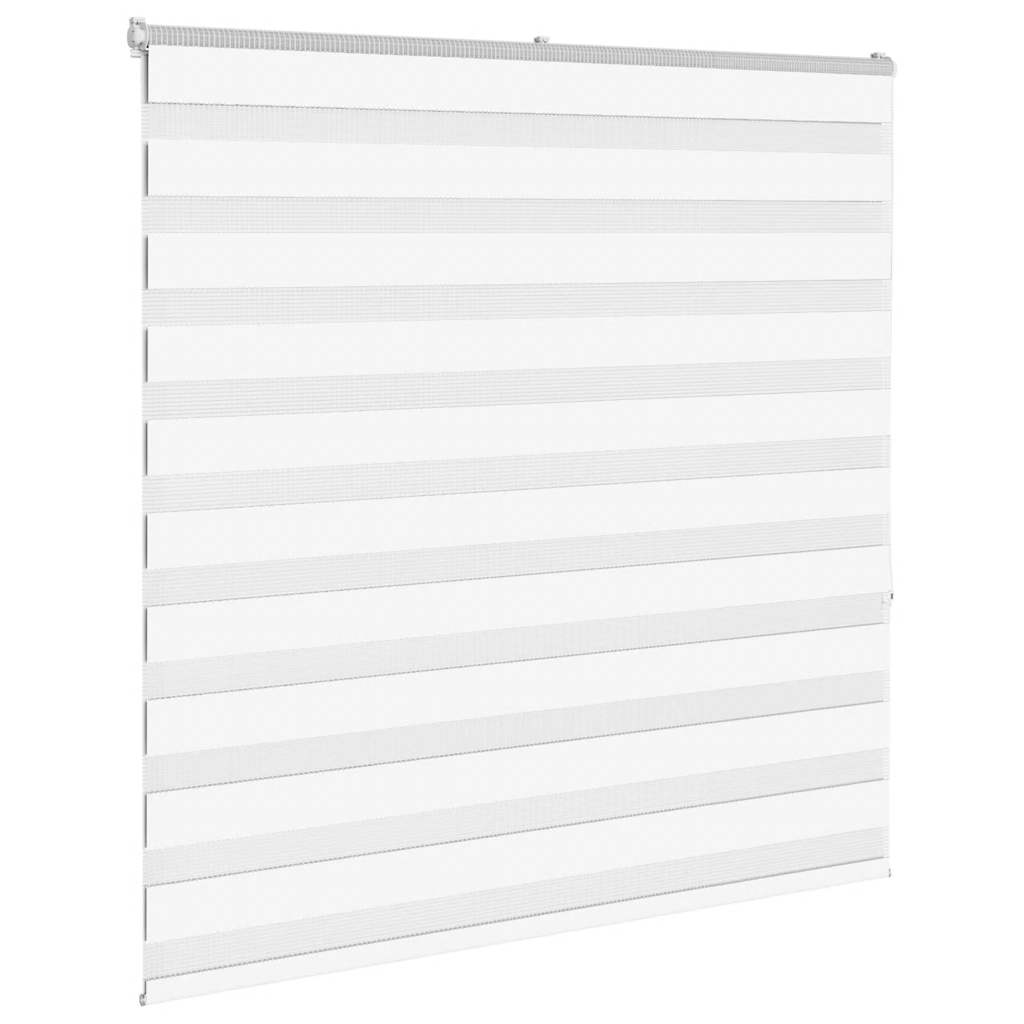 Vidaxl Zebra Rouleau aveugle 150x150 cm Largeur de poussière 145,9 cm Polyester blanc