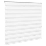 Vidaxl Zebra Roller Blind 155x150 cm Szerokość pyłu 150,9 cm poliestrowa biała