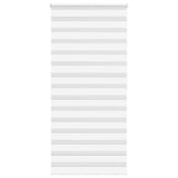 Vidaxl Zebra roller blind 105x200 cm dust width 100.9 cm polyester white