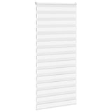 Vidaxl Zebra Rouleau aveugle 110x200 cm Largeur de poussière 105,9 cm Polyester blanc