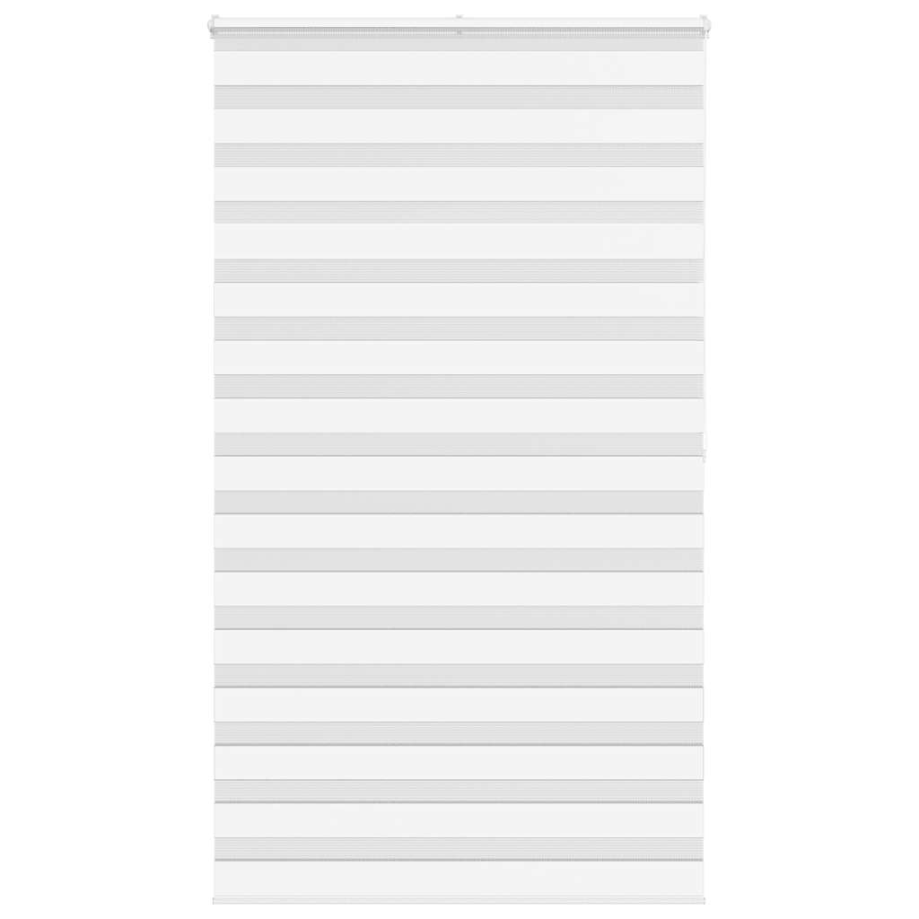 Vidaxl Zebra Roller Blind 120x200 cm støvbredde 115,9 cm polyester hvid