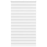 Vidaxl Zebra Roller Blind 120x200 cm støvbredde 115,9 cm polyester hvid