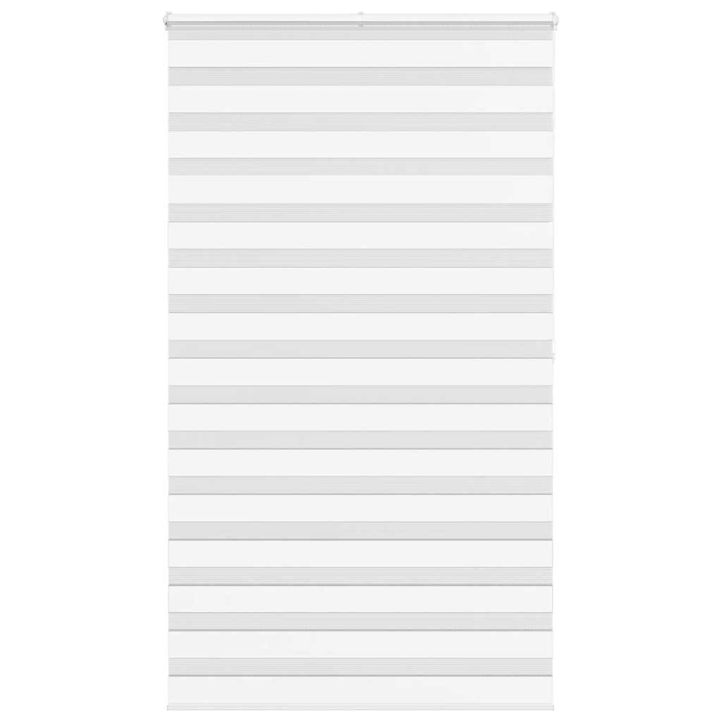 Vidaxl Zebra Roller Blind 130x200 cm šířka tkaniny 125,9 cm polyesterová bílá