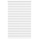 Vidaxl Zebra Roller Blind 140x200 cm Šířka prachu 135,9 cm polyesterová bílá