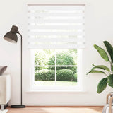 Vidaxl Zebra Roller Blind 140x200 cm Støvbredde 135,9 cm Polyester White