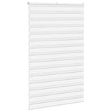 Vidaxl Zebra Roller Blind 140x200 cm Šířka prachu 135,9 cm polyesterová bílá