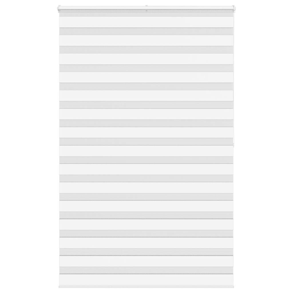 Vidaxl Zebra Roller Blind 150x200 cm Staubbreite 145,9 cm Polyester weiß