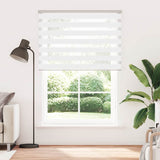 Vidaxl Zebra Roller Blind 155x200 cm stoffbredde 150,9 cm polyester hvit