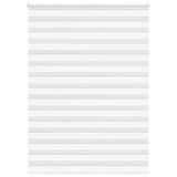 Vidaxl Zebra Roller Blind 160x200 cm støvbredde 155,9 cm polyester hvid