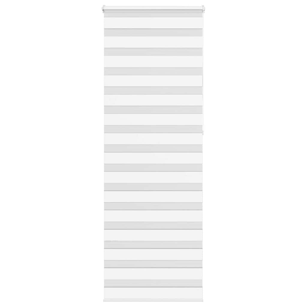 Vidaxl Zebra Roller Blind 75x230 cm Larghezza tessuto 70,9 cm Polyester White