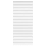 Vidaxl Zebra Rouleau aveugle 100x230 cm Largeur de tissu 95,9 cm Blanc en polyester