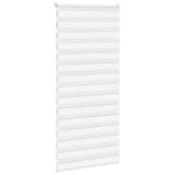 Vidaxl Zebra Rouleau aveugle 100x230 cm Largeur de tissu 95,9 cm Blanc en polyester