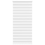 Vidaxl Zebra Roller Blind 105x230 cm de ancho de tela 100.9 cm de poliéster blanco