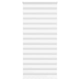 Vidaxl zebra rullo cieco 110x230 cm Larghezza tessuto 105,9 cm in poliestere bianco