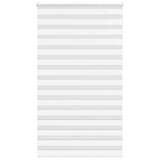 Vidaxl zebra rullo cieco 120x230 cm larghezza del tessuto 115,9 cm in poliestere bianco