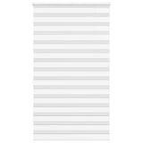 Vidaxl Zebra Roller Blind 130x230 CM Szerokość tkaniny 125,9 cm poliestrowa Biała