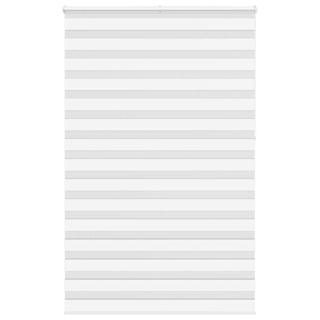 Vidaxl Zebra Roller Blind 140x230 cm stoffbredde 135,9 cm polyester hvit