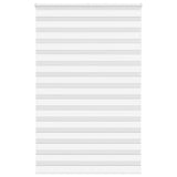 Vidaxl zebra rullo cieco 140x230 cm Larghezza tessuto 135,9 cm in poliestere bianco