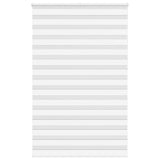 Vidaxl Zebra Rouleau aveugle 145x230 cm Largeur de tissu 140,9 cm Polyester blanc