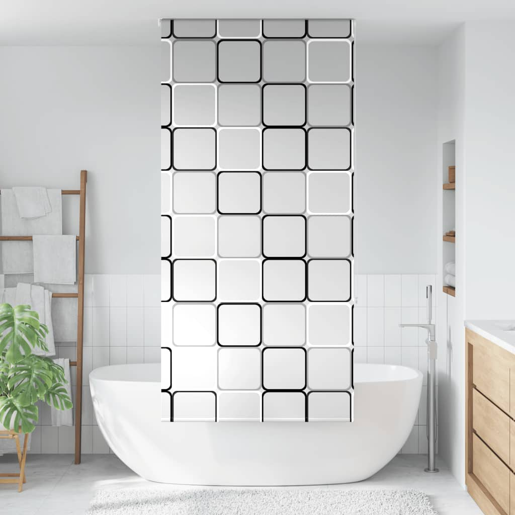 Rideau à rouleau de douche vidaxl 110x240 cm Largeur de poussière 106 cm