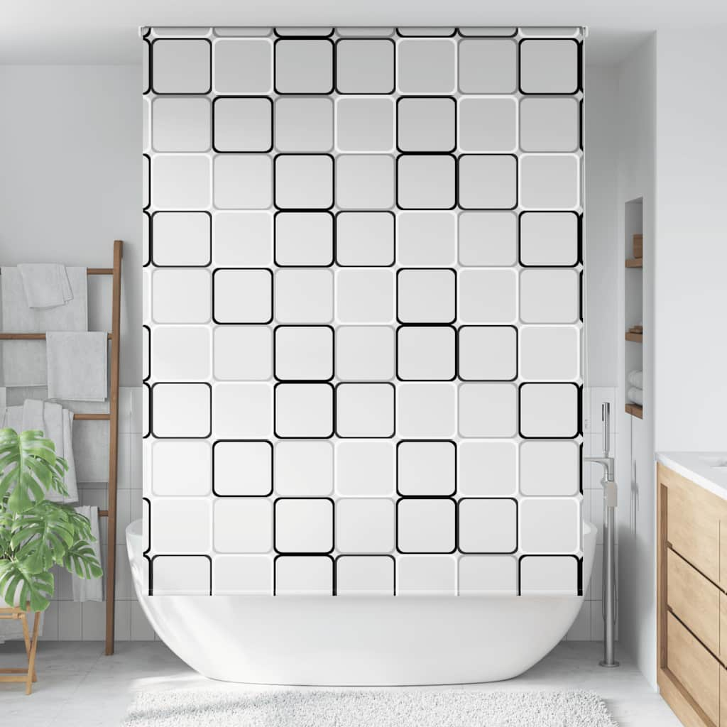 Vidaxl shower roller curtain 150x240 cm fabric width 146 cm