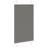 Vidaxl plissé rolgordijn 75x150 cm stofbreedte 74,4 cm antraciet