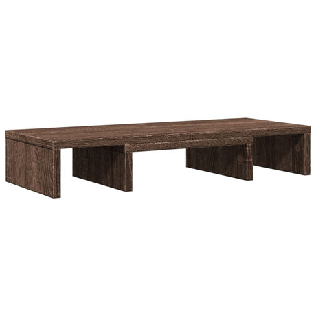 VidaXL Monitorstandaard verstelbaar 60x24x10,5 cm hout bruin eiken