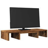 Vidaxl Monitor estándar ajustable 60x24x10.5 cm Madera de madera vieja coloreada