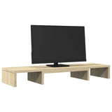 Vidaxl Monitor estándar ajustable 80x24x10.5 cm de madera sonoma roble