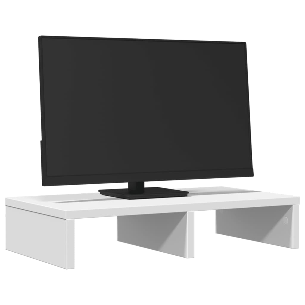 Monitor Vidaxl stojí 50x27x10 cm zpracované dřevo bílé