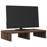 Vidaxl Monitor Standard 50x27x10 cm Zpracované dřevěné hnědé dubové barvy