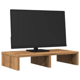 Vidaxl Monitor Standard 50x27x10 cm veraarbechte Holz Kameranesch Oakfaarf