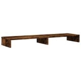 VidaXL monitor standard 100x27x10 cm processed wood smoked oak colored