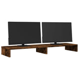 VidaXL monitor standard 100x27x10 cm processed wood smoked oak colored