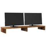 Vidaxl Monitor Standard 100x27x10 cm Bois transformé Old Wood -Colored